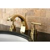 Kingston Brass KS4982CML 8" Widespread Bathroom Faucet, Polished Brass KS4982CML
